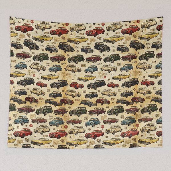 Item preview, Vintage Cars designed and sold by FunFitsFactory.