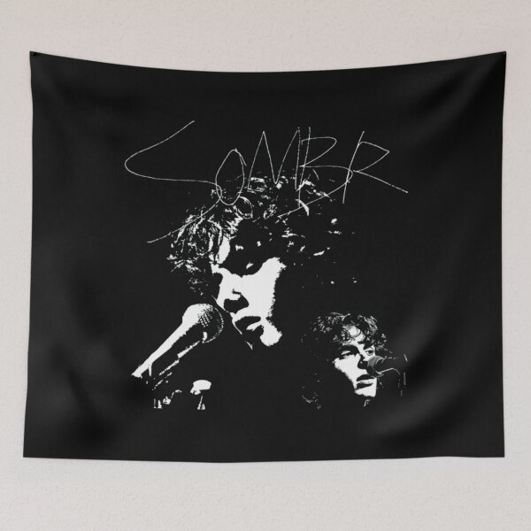Item preview, Sombr Vintage Singer Silhouette Concert Graphic T-Shirt designed and sold by frexalos.