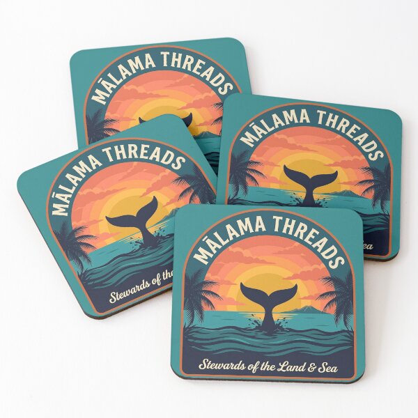 Item preview, Mālama Threads Whale Tail Sunset Hawaii Conservation T-Shirt | Retro Surf Badge Tee | Ocean Life Gift | Hawaiian Wildlife Apparel designed and sold by MālamaThreads.