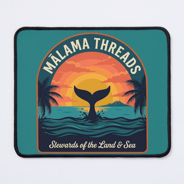 Item preview, Mālama Threads Whale Tail Sunset Hawaii Conservation T-Shirt | Retro Surf Badge Tee | Ocean Life Gift | Hawaiian Wildlife Apparel designed and sold by MālamaThreads.