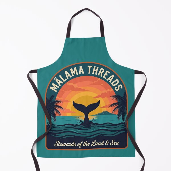 Item preview, Mālama Threads Whale Tail Sunset Hawaii Conservation T-Shirt | Retro Surf Badge Tee | Ocean Life Gift | Hawaiian Wildlife Apparel designed and sold by MālamaThreads.