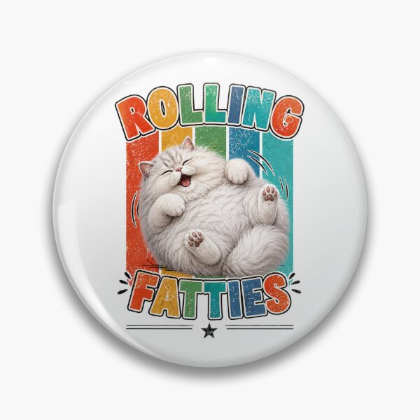 Item preview, Cat Rolling Fatties Funny Cat persian designed and sold by QuiteOrbit.
