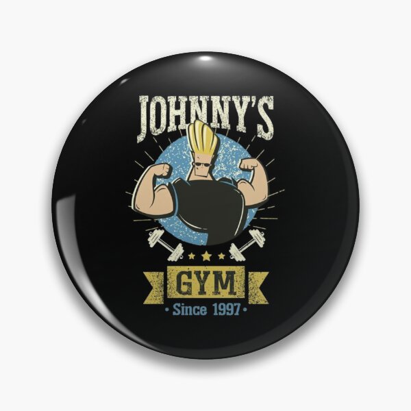 Item preview, Johnny's Gym Retro Cartoon Fitness Parody designed and sold by Velvet-Mirage.