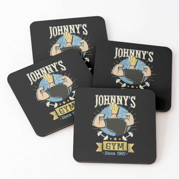 Item preview, Johnny's Gym Retro Cartoon Fitness Parody designed and sold by Velvet-Mirage.
