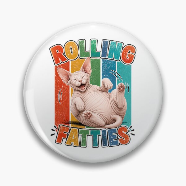 Item preview, Happy Chonky Cat Rolling Fatties Funny Pet Lover Gift designed and sold by QuiteOrbit.