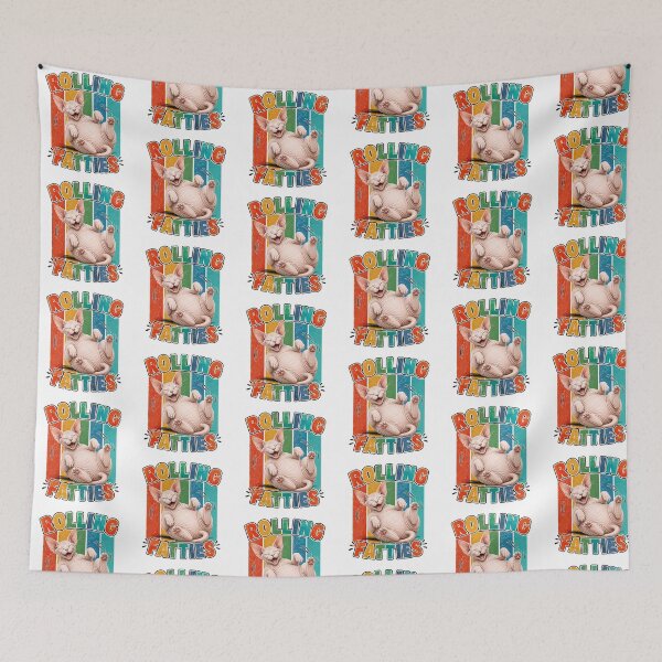 Item preview, Happy Chonky Cat Rolling Fatties Funny Pet Lover Gift designed and sold by QuiteOrbit.