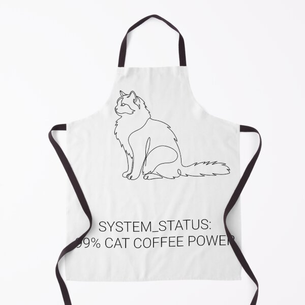 Item preview, Ragdoll Cat Line Art System Status 99 Percent Coffee Power designed and sold by tineldesign.