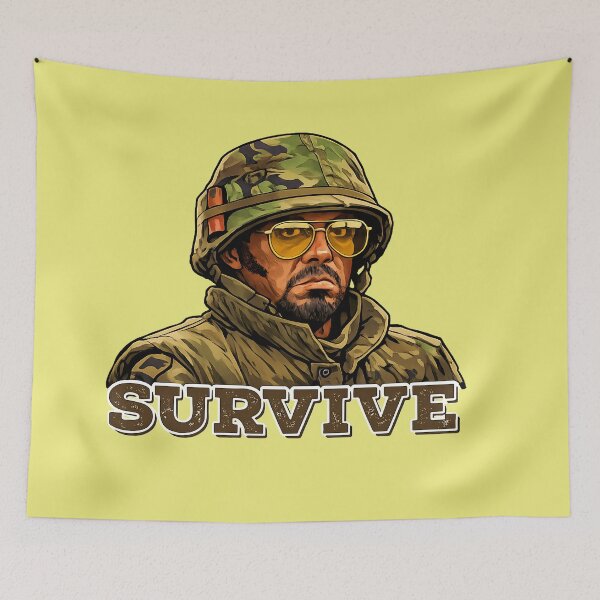 Item preview, Tropic Thunder Survive designed and sold by NoThoughtsCat.