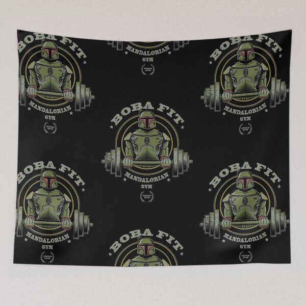 Item preview, Boba Fit Mandalorian Gym Bounty Hunter Lift designed and sold by Velvet-Mirage.