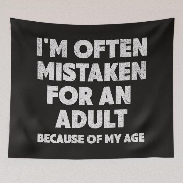 Item preview, Mistaken Adult designed and sold by AwesomeBeyondLimits.