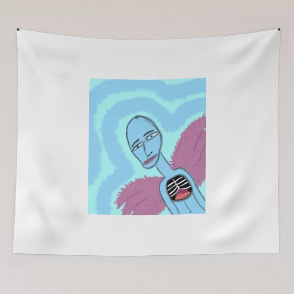 Item preview, Blue Anatomy Vintage Surreal Human Sketch designed and sold by Vilofeti.