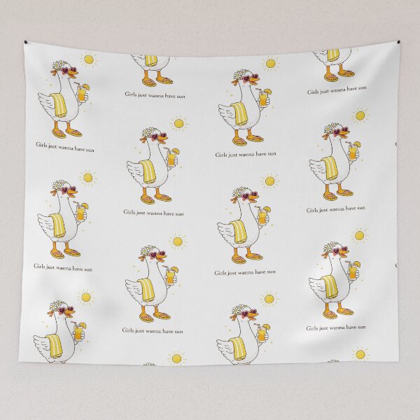 Item preview, Girls Just Wanna Have Sun - Cute Summer Duck with Sunglasses designed and sold by MAXIZPRINT.
