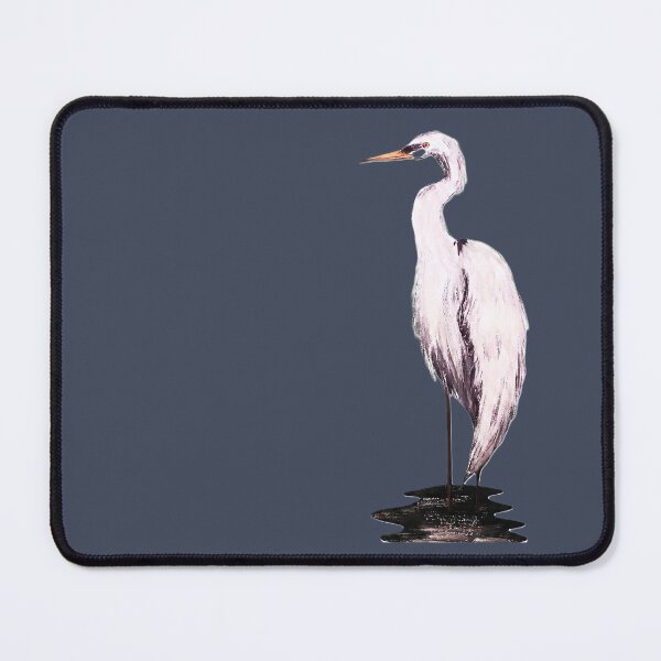 Item preview, Serene Great Egret Acrylic Painting designed and sold by ArtistsAtticWI.