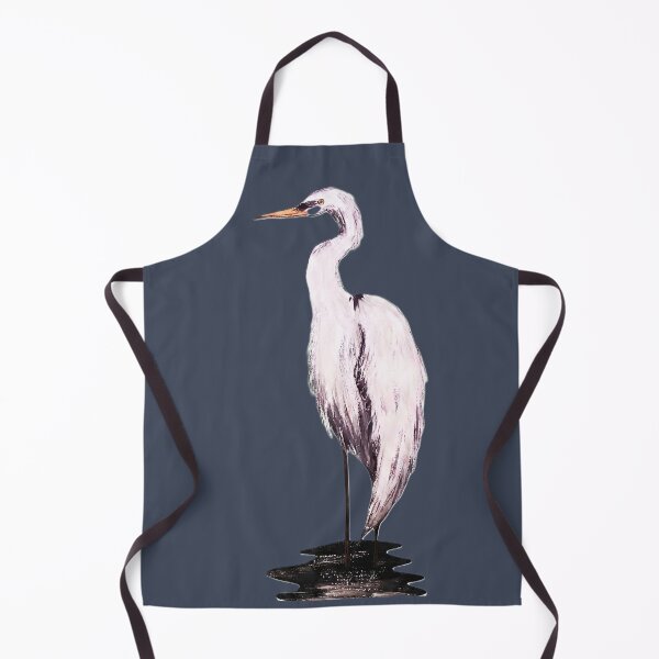 Item preview, Serene Great Egret Acrylic Painting designed and sold by ArtistsAtticWI.