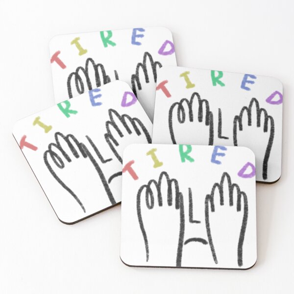 Item preview, Tired Hands Emotional Minimalist Line Portrait designed and sold by Vilofeti.
