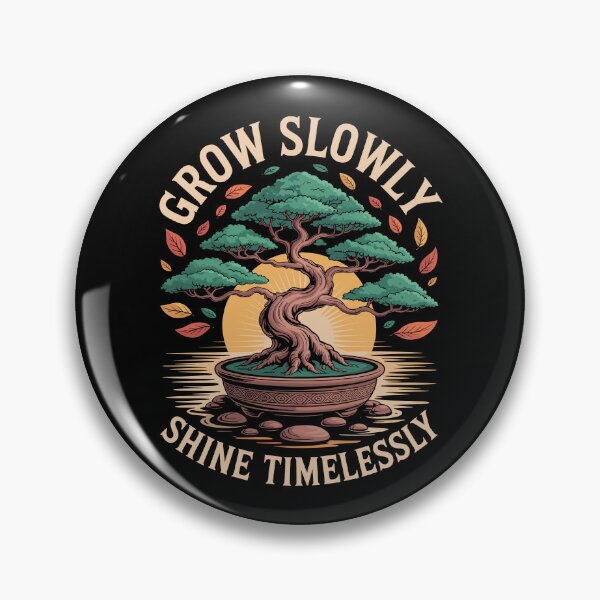 Item preview, Grow Slowly Shine Timelessly designed and sold by Lostinwaktu.