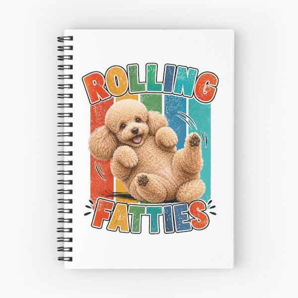 Item preview, Dog Rolling Fatties Funny Dog Poodle designed and sold by QuiteOrbit.