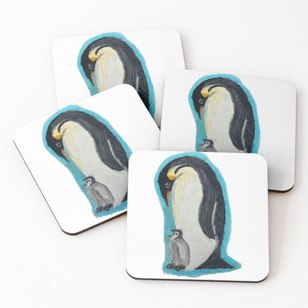 Item preview, Emperor Penguin with chick designed and sold by woodland-towers.