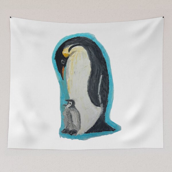 Item preview, Emperor Penguin with chick designed and sold by woodland-towers.