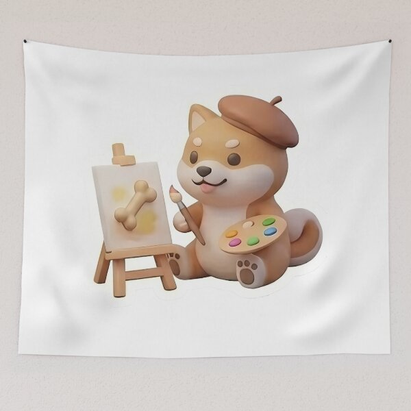 Item preview, painting doggy designed and sold by straynapoli.
