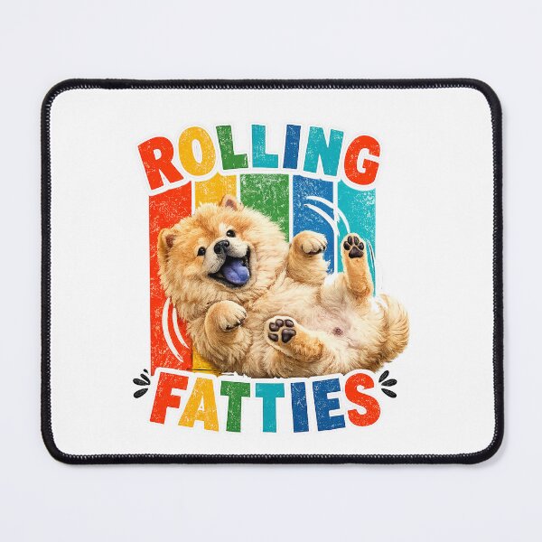 Item preview, Rolling Fatties Chow chow Cute Puppy Animal Illustration designed and sold by QuiteOrbit.