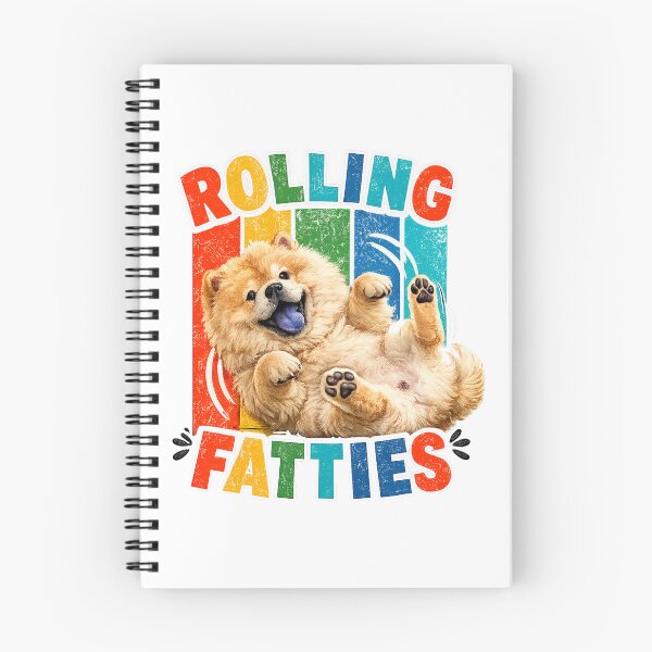 Item preview, Rolling Fatties Chow chow Cute Puppy Animal Illustration designed and sold by QuiteOrbit.