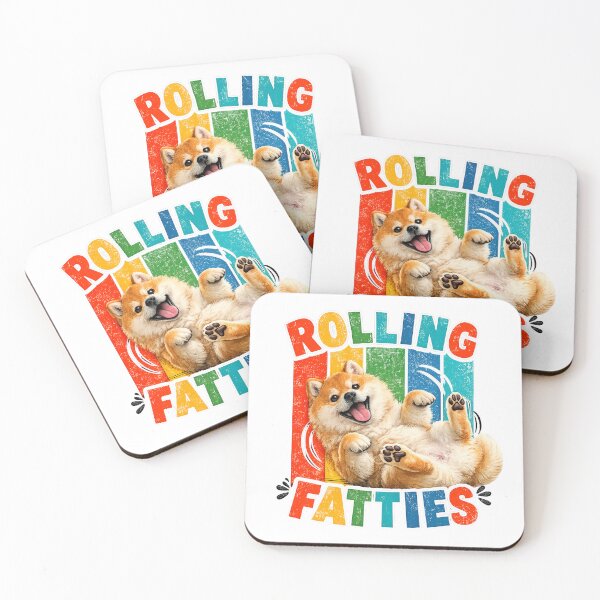 Item preview, Cute Shiba Rolling Fatties Funny Dog Lover Gift designed and sold by QuiteOrbit.