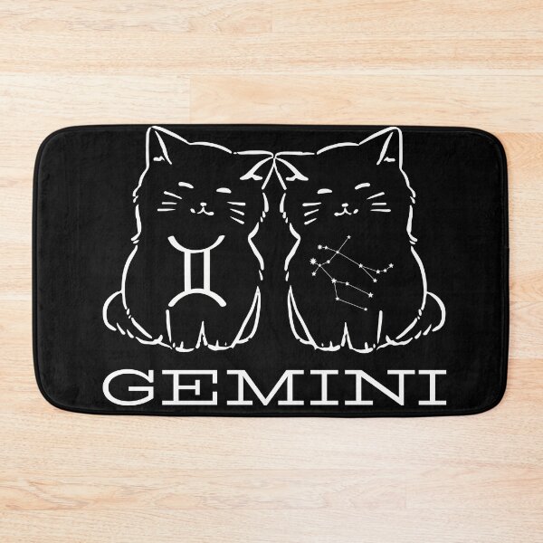 Item preview, Gemini Cats with Gemini Symbol and Constellation designed and sold by Yak's House of Whimsey.
