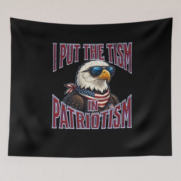 Item preview, I Put The Tism in Patriotism Athletic Eagle designed and sold by TheEndDesign.