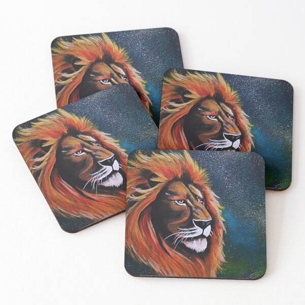 Item preview, Majestic Lion in Galaxy designed and sold by ArtistsAtticWI.
