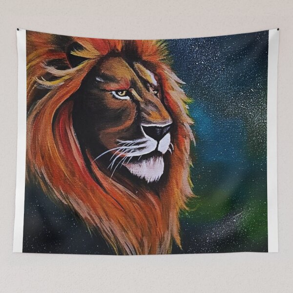 Item preview, Majestic Lion in Galaxy designed and sold by ArtistsAtticWI.