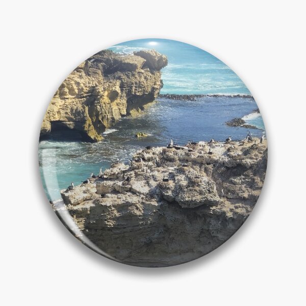 Item preview, Seabird Colony on Cliffs at Port McDonnell designed and sold by Yolanda Caporn Art.
