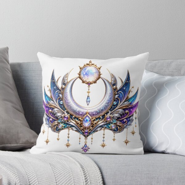 Item preview, Crystal Crescent Moon Crown designed and sold by syotos-ai.