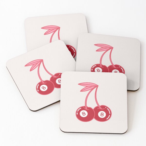 Item preview, Red 8 Ball Cherry Retro Aesthetic Design, Minimalist Decor, Lucky Girl Syndrome Vibes designed and sold by SpringTeaDesigns.