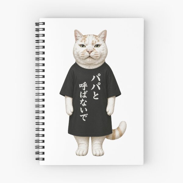 Item preview, Don't Call Me Papa - Retro Japanese Drama Cat designed and sold by Komatoya.