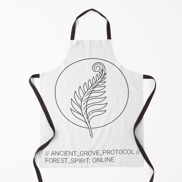Item preview, Mythical Forest Spirits Ancient Grove Protocol Minimalist Fern Art designed and sold by tineldesign.
