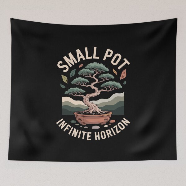 Item preview, Small Pot Infinite Horizon designed and sold by Lostinwaktu.