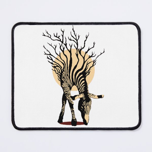 Item preview, Surreal Zebra Tree Silhouette - Nature and Wildlife Minimalist Art designed and sold by MAXIZPRINT.