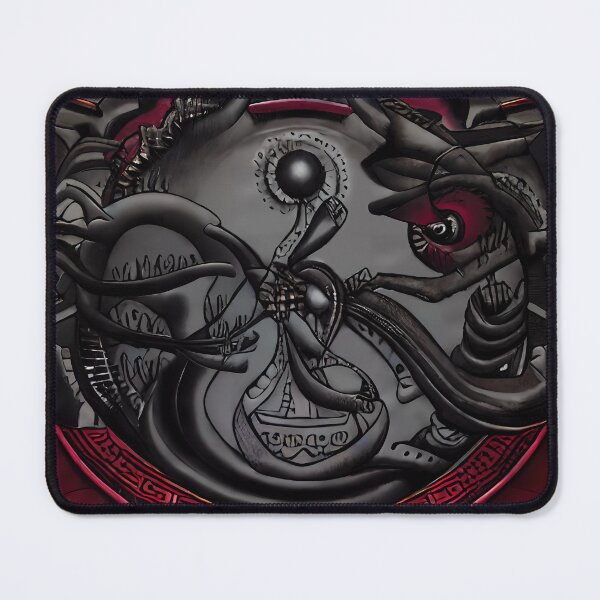 Item preview, Dark Spider Demon Crimson Jaw Orb Inscribed Band Yokai Art designed and sold by YugenWorkshop.