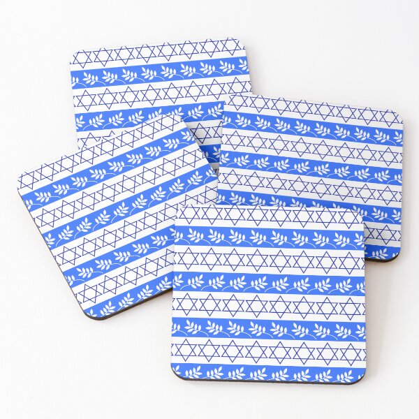 Item preview, Hanukkah Star of David And Olive Branch Pattern designed and sold by DEC02.