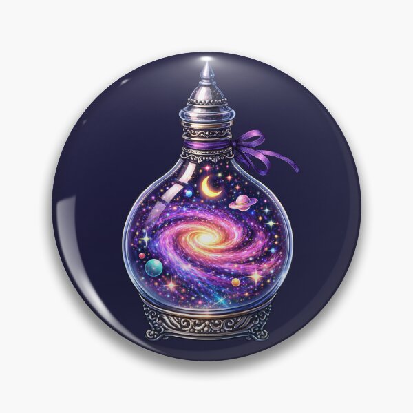 Item preview, Cosmic Galaxy Potion Bottle Fantasy Art Prints Collection designed and sold by PinUpPizzazz.
