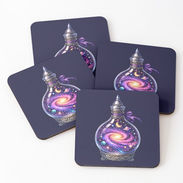 Item preview, Cosmic Galaxy Potion Bottle Fantasy Art Prints Collection designed and sold by PinUpPizzazz.