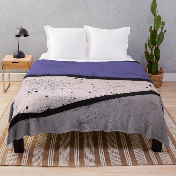 Item preview, Arte de diseño abstracto morado, blanco y gris suave designed and sold by DEC02.