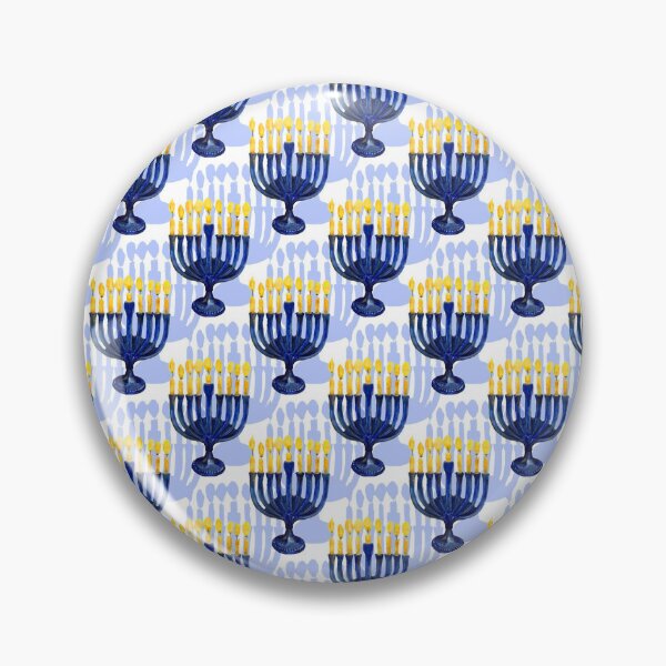 Item preview, Hanukkah Holiday Menorah Pattern With Bright Candles Pattern designed and sold by DEC02.