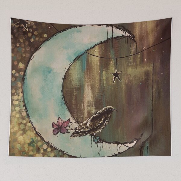 Item preview, Lullaby Moon Crow designed and sold by ArtistsAtticWI.