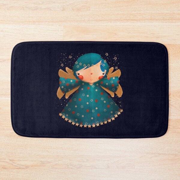 Item preview, Christmas Angel Blue Folk Celestial Star designed and sold by Karin Taylor.