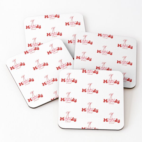 Item preview, Moody as Always - Retro Cherry Aesthetic Quote designed and sold by MAXIZPRINT.