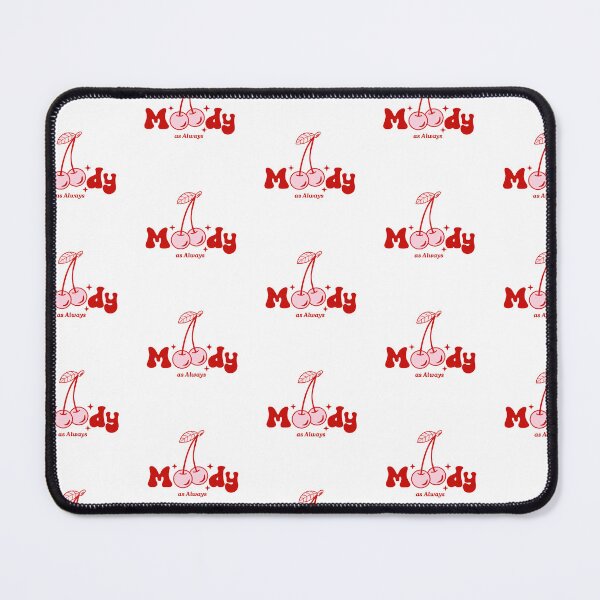 Item preview, Moody as Always - Retro Cherry Aesthetic Quote designed and sold by MAXIZPRINT.