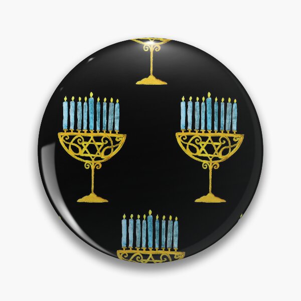 Item preview, Contemporary Hanukkah Menorah Pattern With Star Of David designed and sold by DEC02.