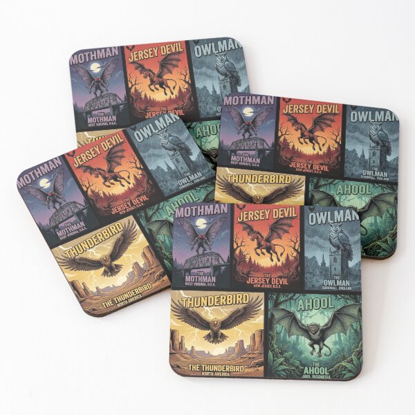 Item preview, Winged Cryptid Legends Retro Pop Art Collection designed and sold by redsharkuk.